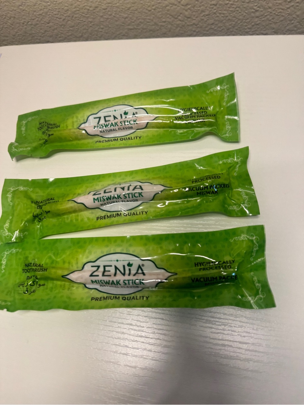 Green Miswak Stick Natural Toothcleanse - Toothbrush - Pack of 3